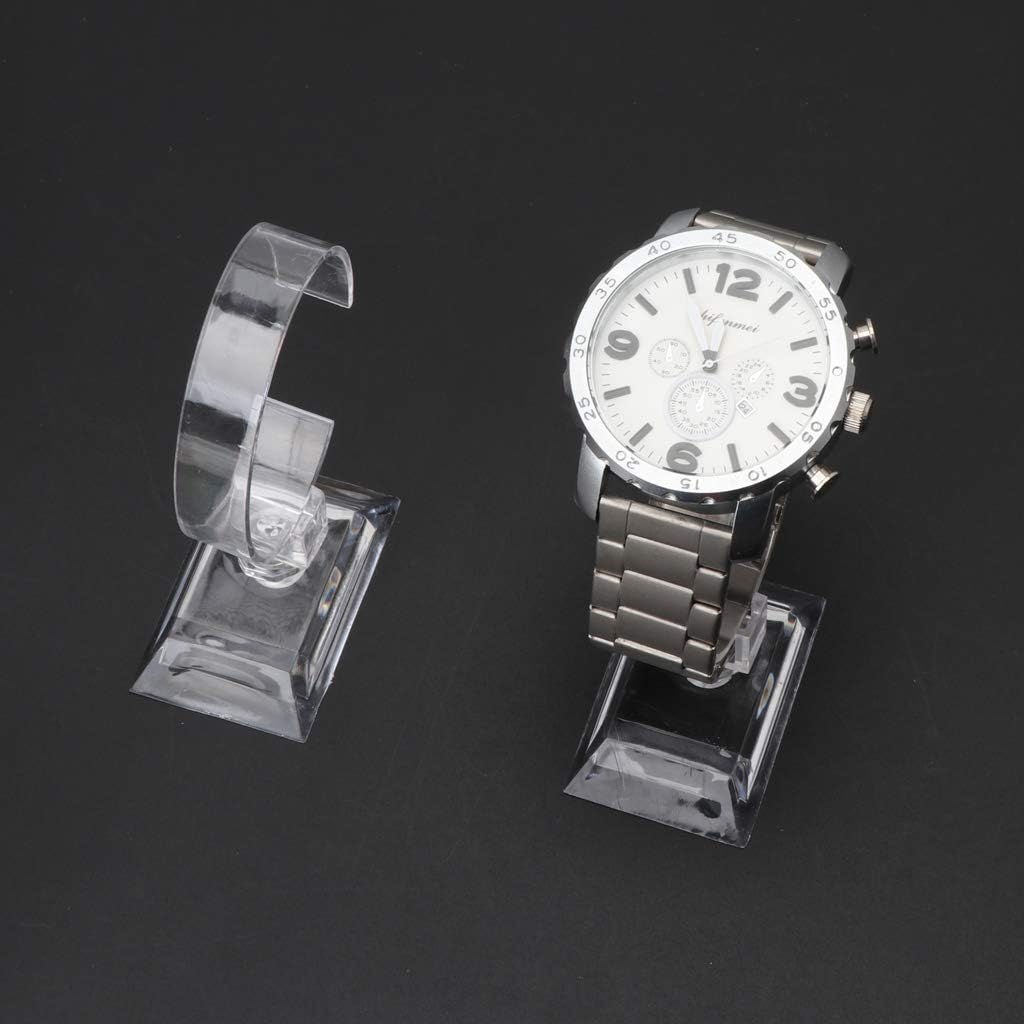 Jewelry And Watches Inc - Wholesale 10PCS Transparent Acrylic Watch Display