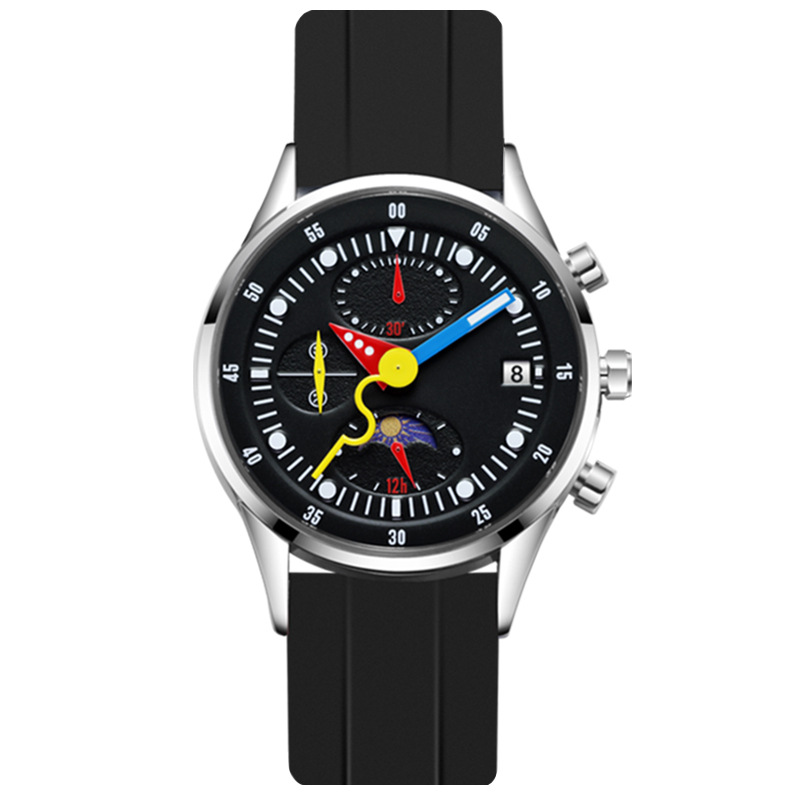 Automatic Watch Winder - Multifunctional Men Quartz Watch Moon Phases