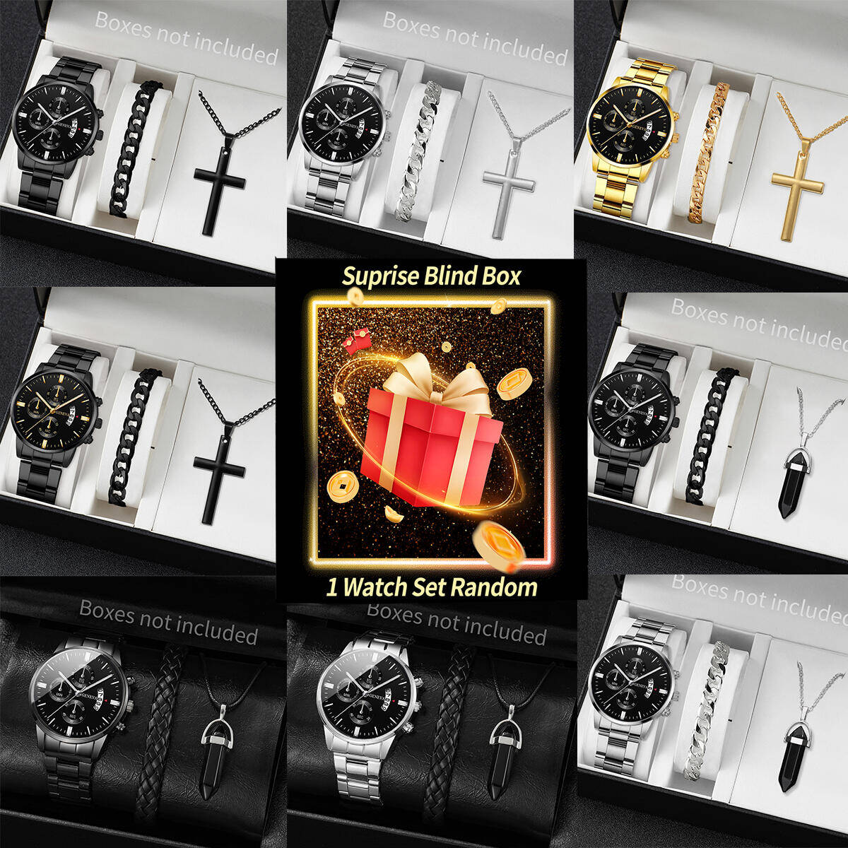 Jewelry Watch - Surprise Mystery Watch Blind Box-3PCS/Set Fashion