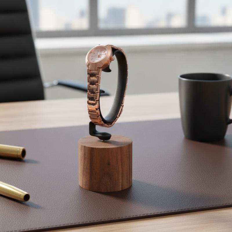 1PCS Wooden C-Shaped Watch Hol - огляд і ціна Jewelry And Watches Inc