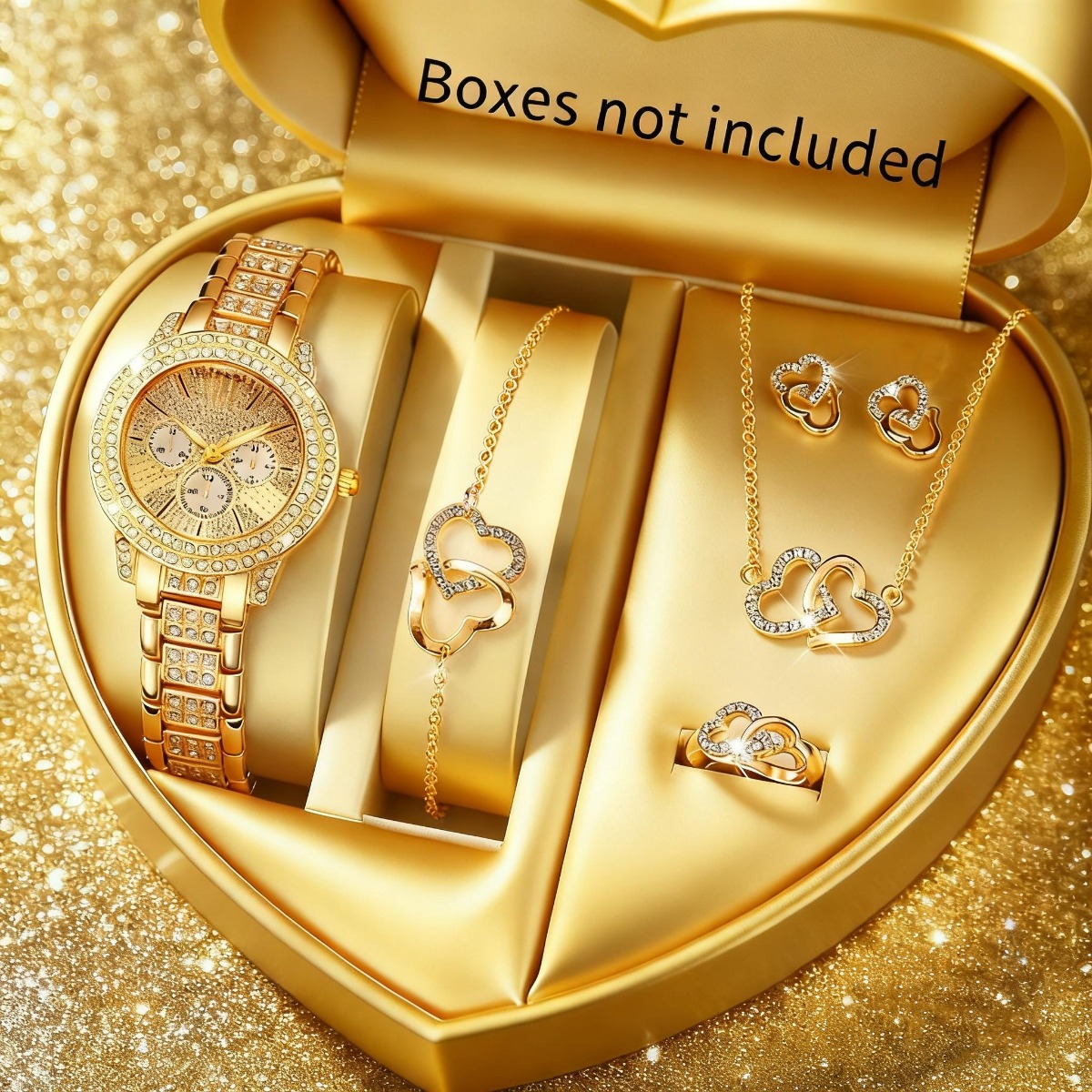 6PCS Luxury Rhinestone Women W - огляд і ціна Jewelry Watches For Kids