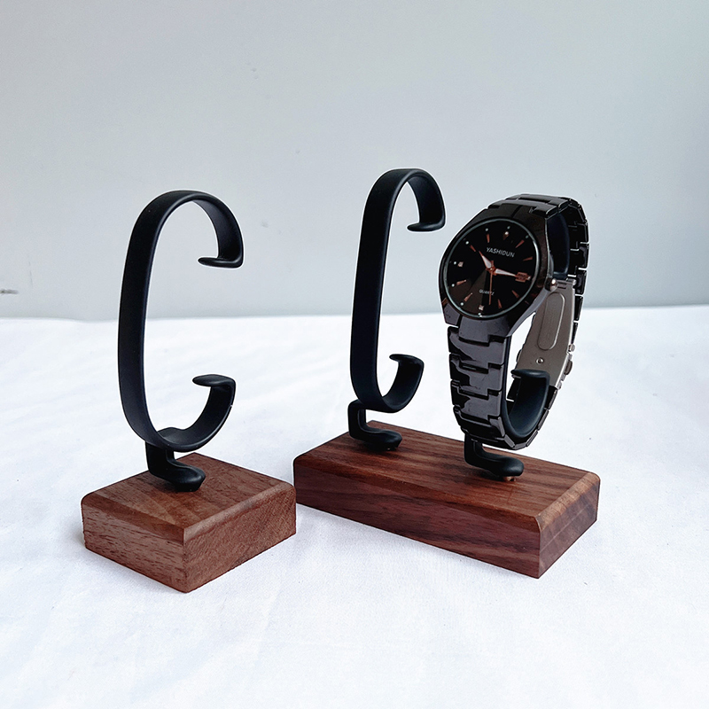 Wooden C-Shaped Watch Holder J - огляд і ціна Jewelry And Watches Inc