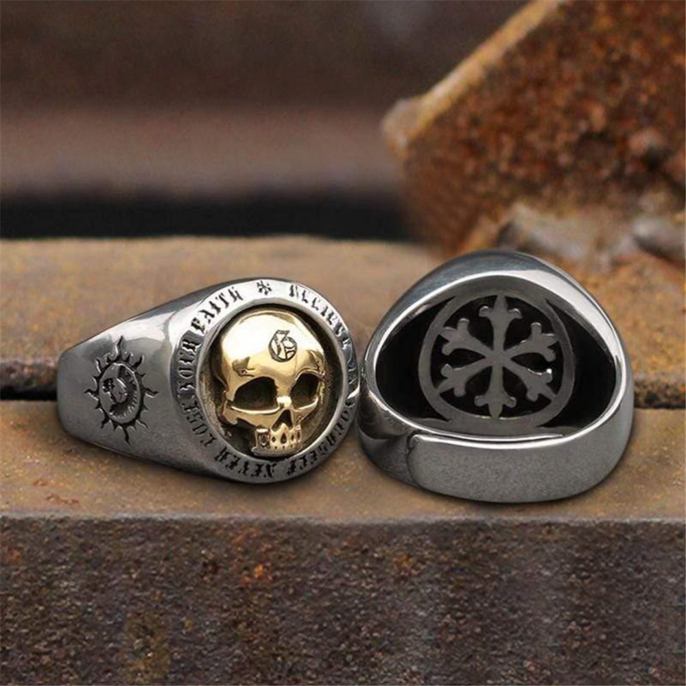 S925 Sterling Silver Fashion M - огляд і ціна Gothic Skull Ring