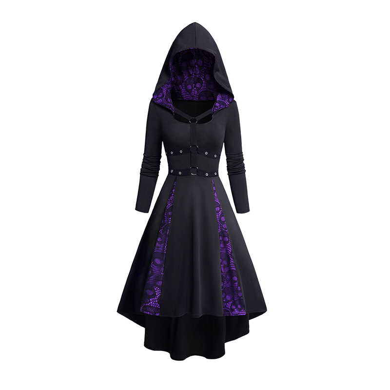 Women's Hoodie Dresses Hallowe - огляд і ціна Gothic Skull Ring