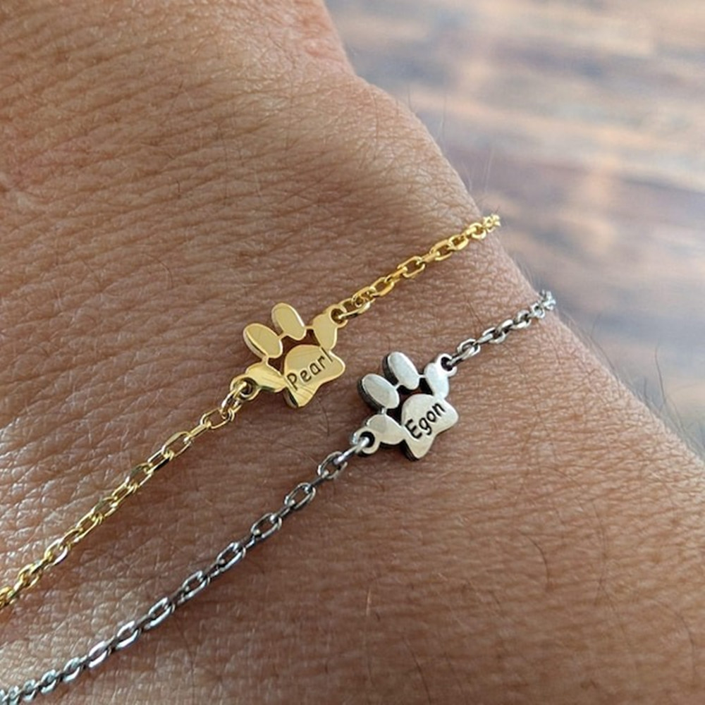 Custom Paw Print Anklet Bracel - огляд і ціна Anklet Foot Chain