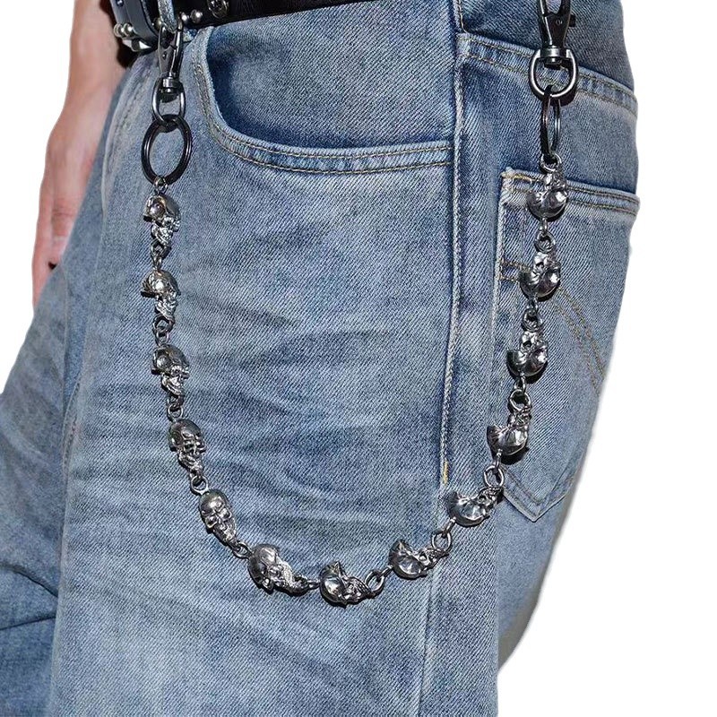 Skull Keychain Wallet Chain, P - огляд і ціна Gothic Skull Ring