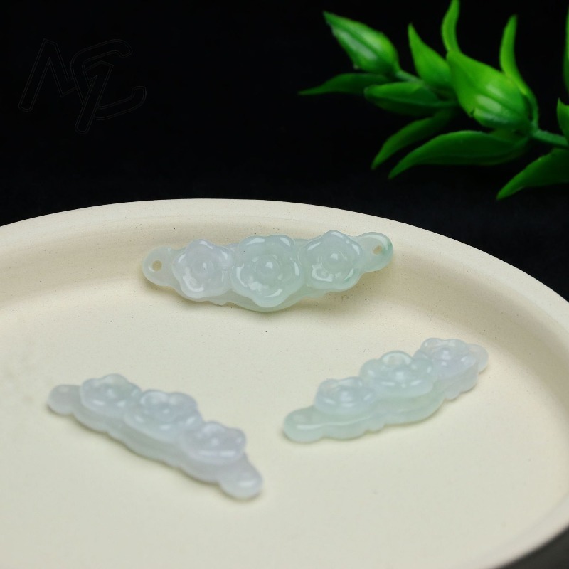 1pc Natural Jadeite Emerald Fl - огляд і ціна The Jewelry & Watches