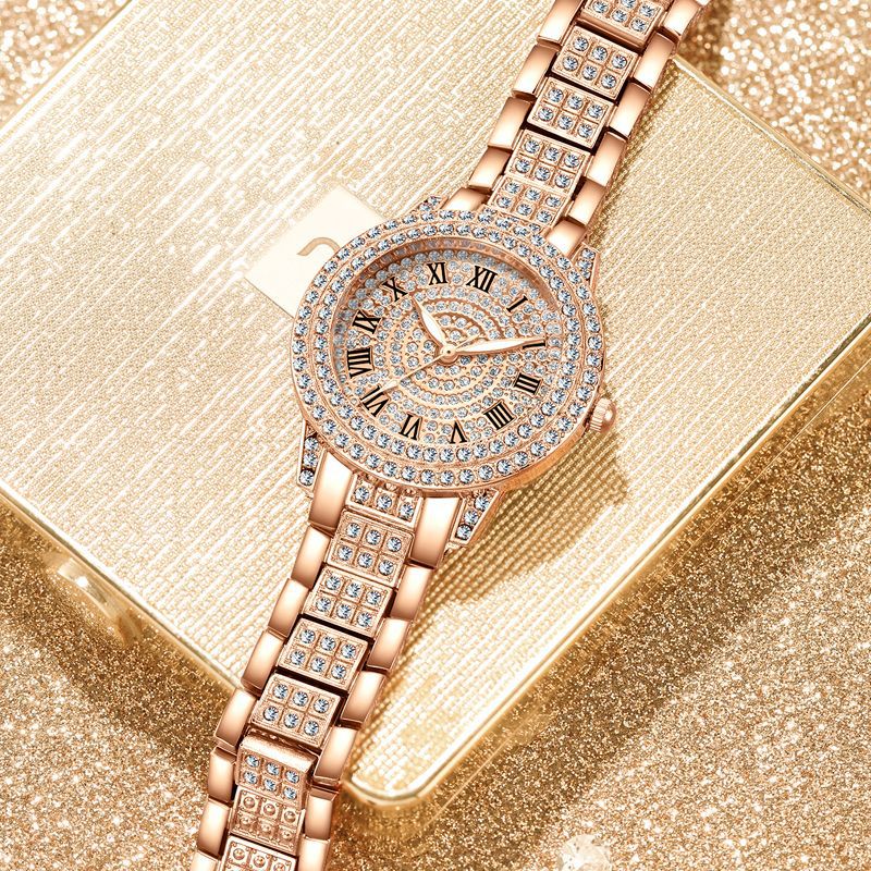 Diamond Roman Pattern Women Qu - огляд і ціна Jewelry Watches For Kids