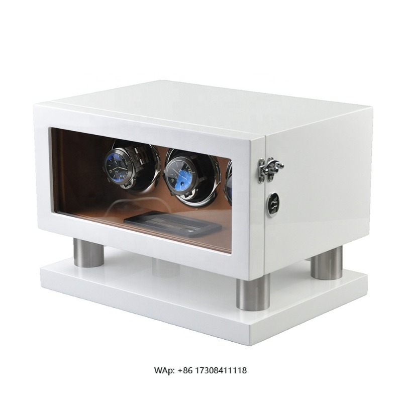 White Brown Leather Controller - огляд і ціна Automatic Watch Winder