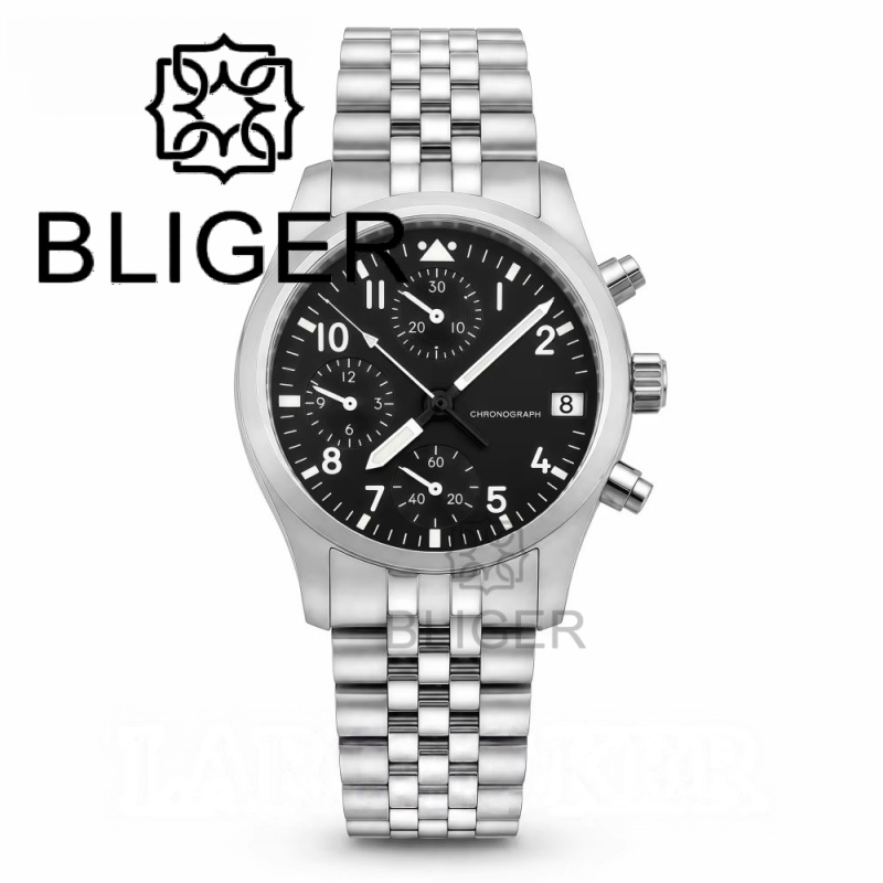 BLIGER Full Black Brushed 38mm - огляд і ціна Jewelry Watch