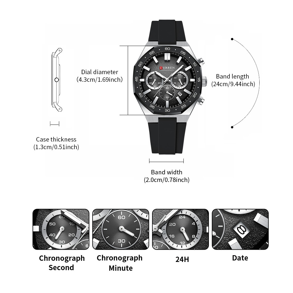 CURREN Fashion Casual Men Spor - огляд і ціна Jewelry Watch