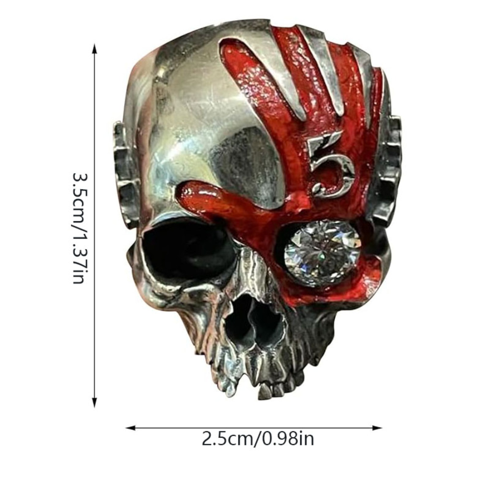 Five Fingers Punch Skull Ring, - огляд і ціна Gothic Skull Ring