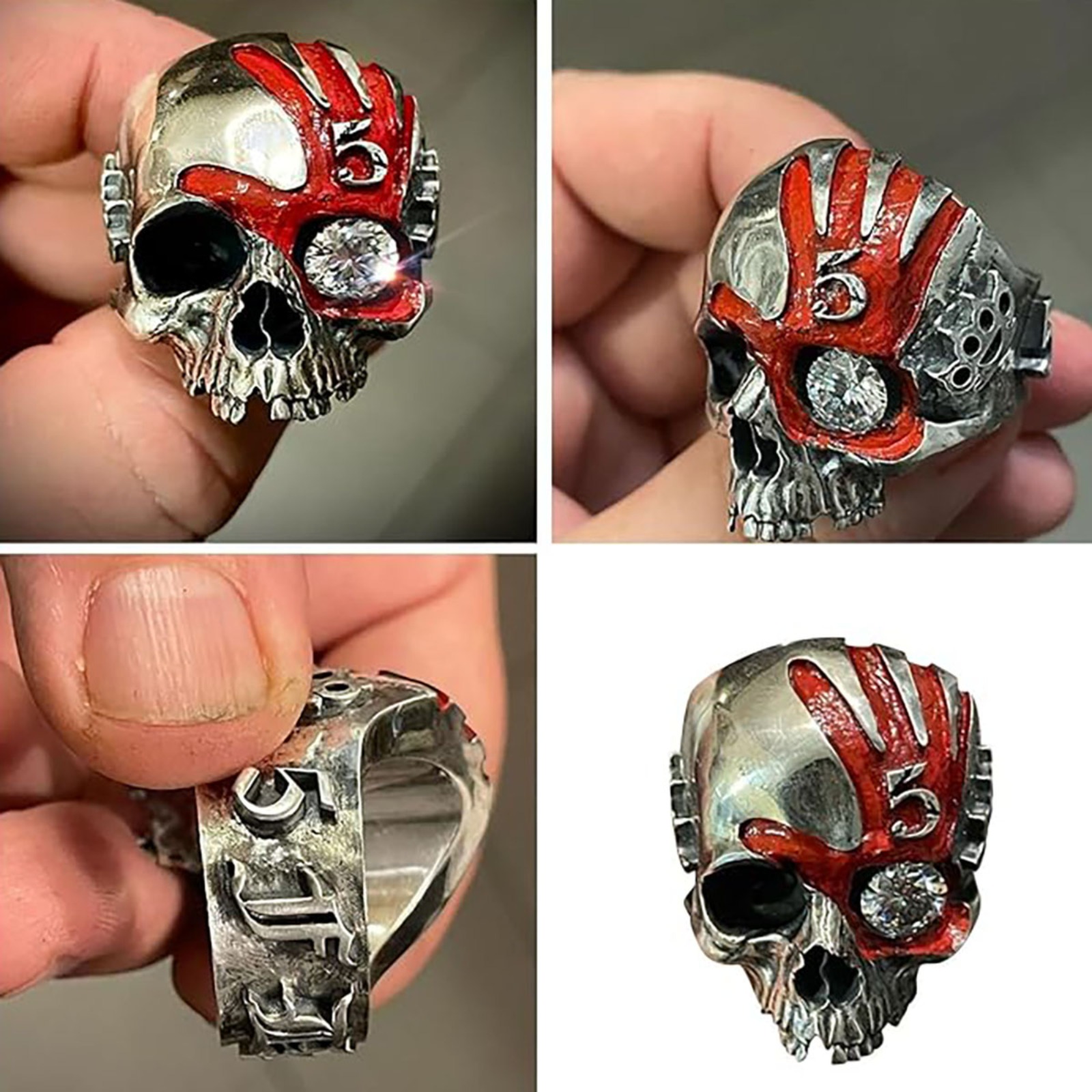 Five Fingers Punch Skull Ring, - огляд і ціна Gothic Skull Ring
