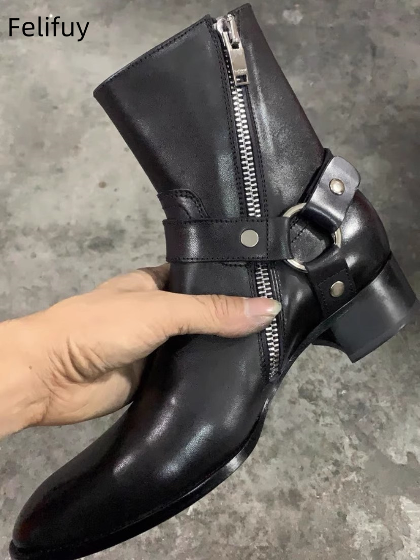 Black Chains Men Chelsea Boots - огляд і ціна Anklet Foot Chain