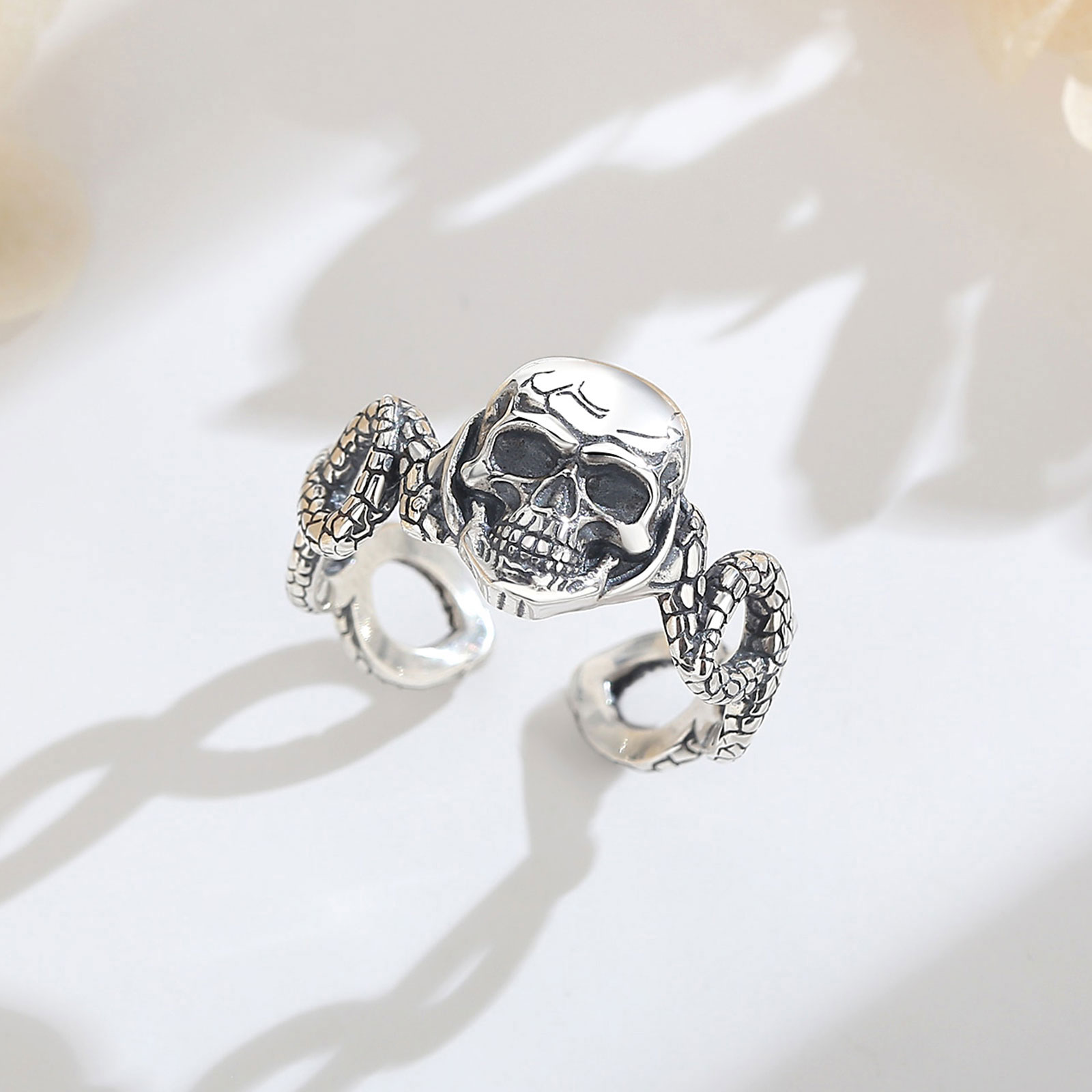 AEONSLOVE 925 Sterling Silver  - огляд і ціна Gothic Skull Ring