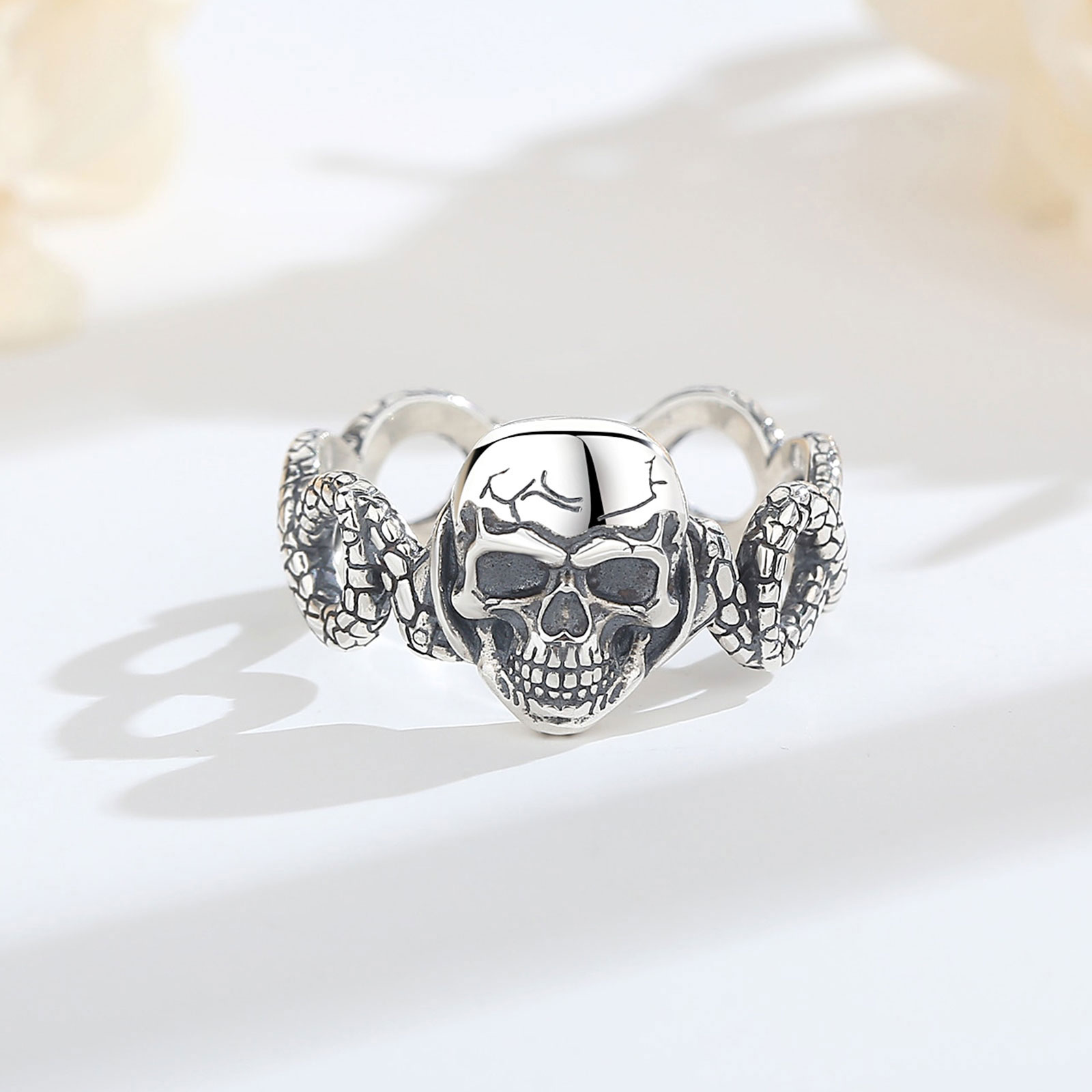 AEONSLOVE 925 Sterling Silver  - огляд і ціна Gothic Skull Ring