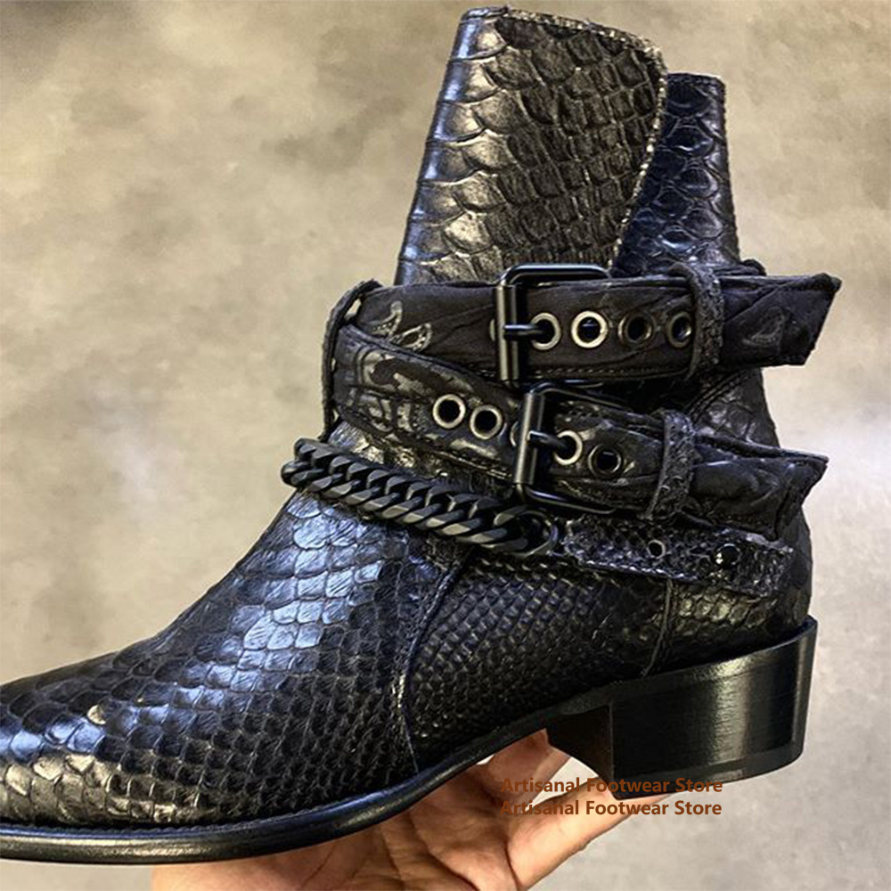 Snake Pattern Chelsea Boots Me - огляд і ціна Anklet Foot Chain