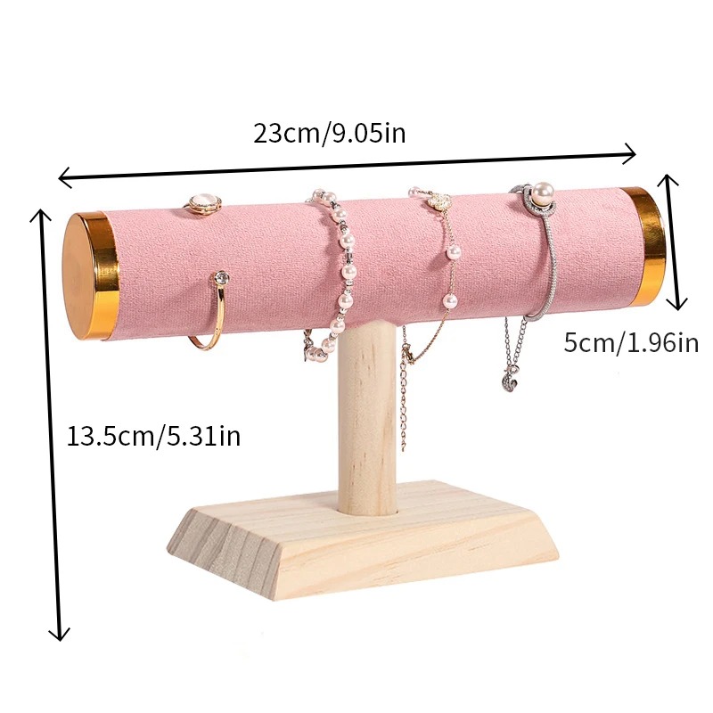 Wood Base T‑Bar Bracelet Displ - огляд і ціна Jewelry Shop Watches