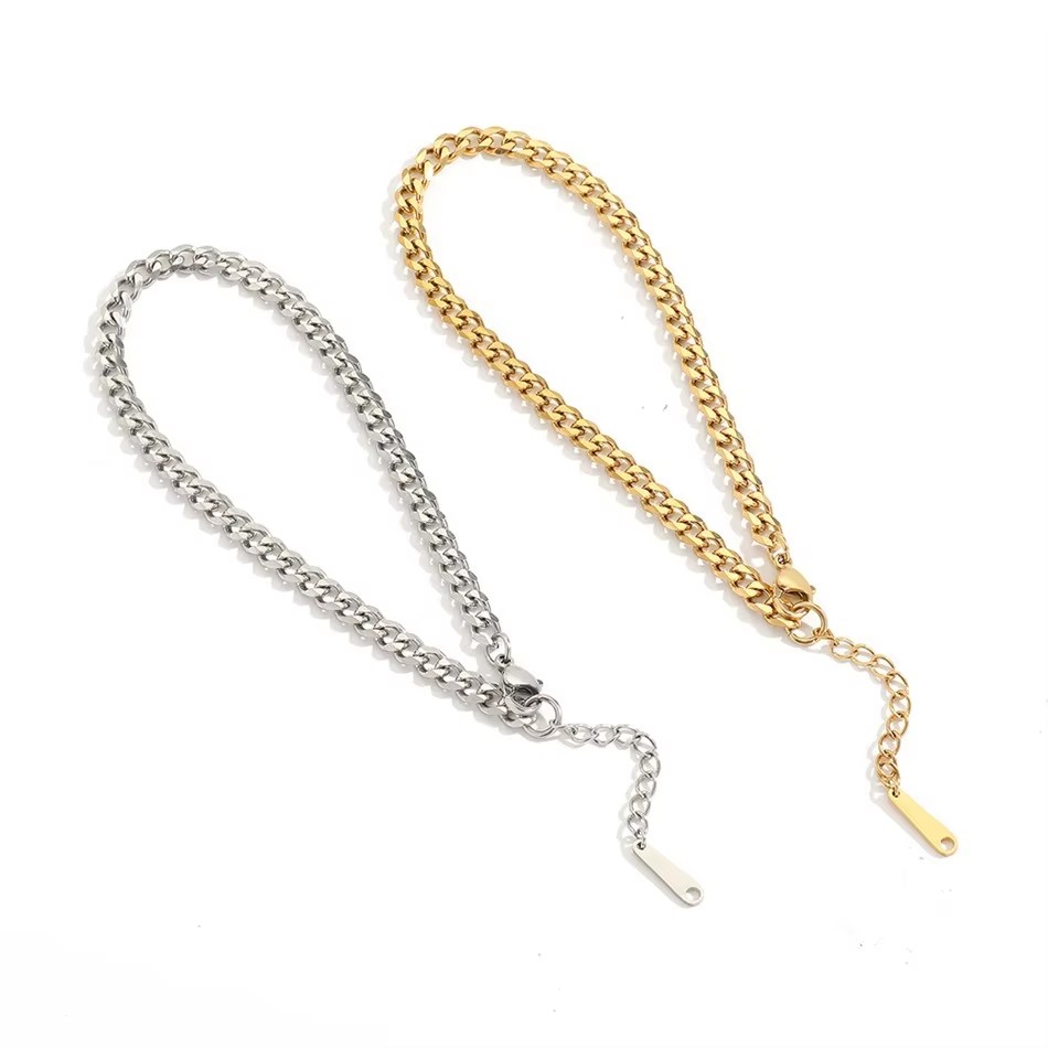 4MM Stainless Steel Simple Cub - огляд і ціна Anklet Foot Chain